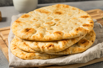 Homemade Warm Buttery Indian Naan Bread