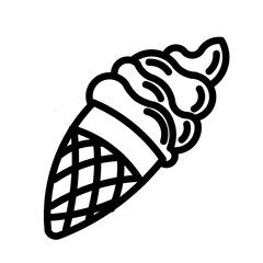 vector illustration of a ice cream 