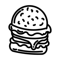 fast food hamburger