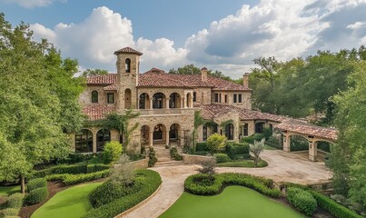 Historical castle estate with expansive grounds and luxurious interiors Castle estate, luxury real estate value