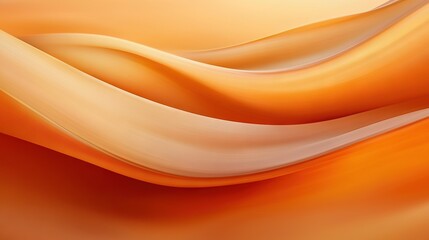 Obraz premium A close-up of an orange on a white background with a blurry wave in the upper half of the image