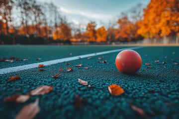 Action-Packed Field Hockey Game