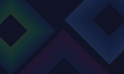 Dark blue background. Modern line stripes curve abstract presentation background. Luxury paper cut background. Abstract decoration, golden pattern, halftone gradients, 3d Vector illustration