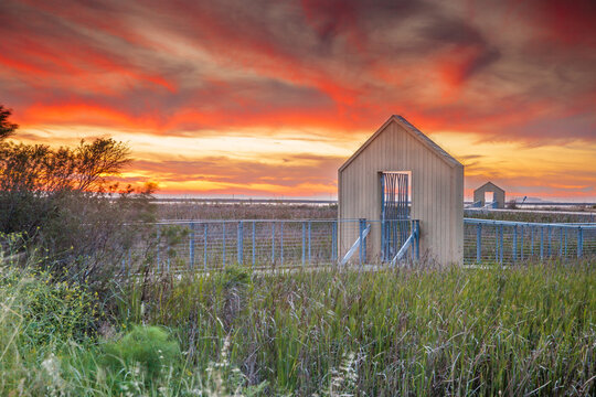 Sunset over the Doors