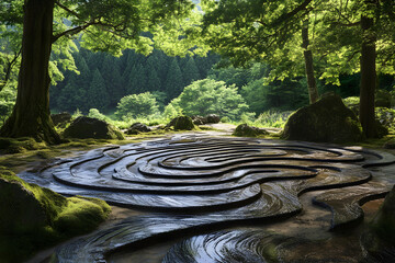 Harmonious Forces: The Dance of Magnetic Fields in a Natural Rock Formation