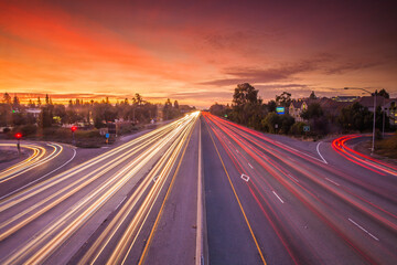 101 Tail-lights at Sunset