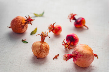 little pomegranates on the table