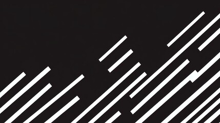 Lines, White Diagonal Bars on Black Background, Abstract Image, Texture, Pattern Background, Wallpaper, Cover and Screen of Smartphone, PC, Laptop, 9:16 and 16:9 Format