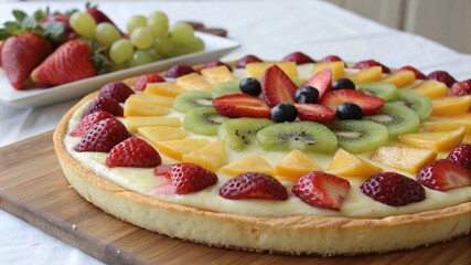 fruit cake with berries