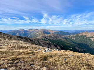 mountain landscape with blue sky