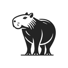 vector illustration of a capybara 