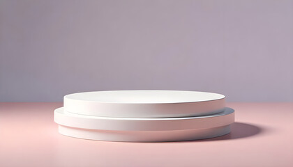 Clean white ceramic pedestal perfect for showcasing products elegantly