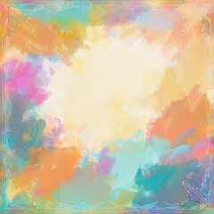 Obraz premium Grunge template with border, brushstrokes, splash, blots with space for text background graphic resource