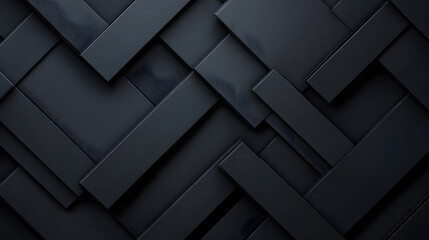 Abstract black geometric pattern with overlapping rectangles