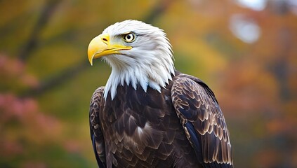 Obraz premium a majestic eagle with sharp eyes
