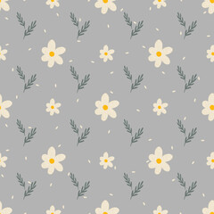A seamless watercolor floral pattern with hand-painted flowers and soft brushstrokes. Ideal for fabric, wallpaper, wrapping paper, and home decor