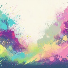 Grunge template with border, brushstrokes, splash, blots with space for text background graphic resource	
