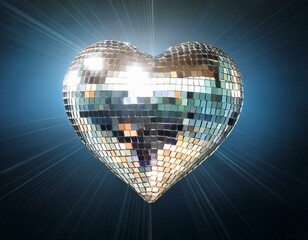 shining disco heart