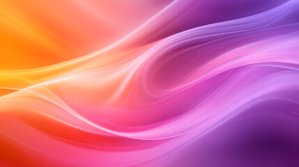Abstract Flowing Gradient of Purple and Orange Background
