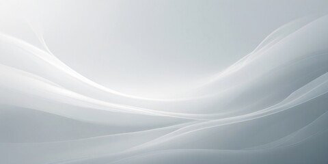 Naklejka premium Soft White Waves: Abstract Background Texture Design