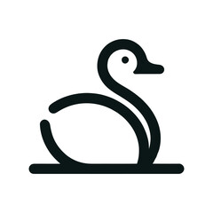 black swan vector
