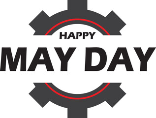 May day vector logo