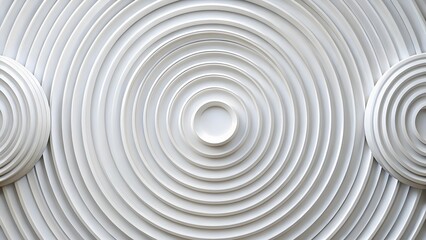 Obraz premium Abstract White Spiral Pattern Texture