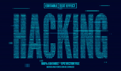hacking editable text effect