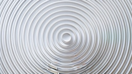 Fototapeta premium Abstract Spiral Pattern, White Concentric Circles, Swirling Design