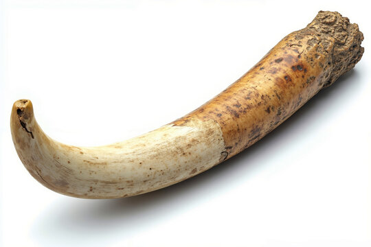 A large horn with a long horn shaped like a horn