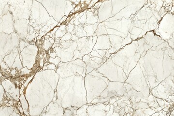 White marble surface with gray and gold veins. Neural network AI generated