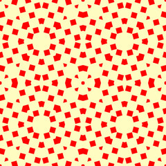 Geometric ornate. Checks seamless pattern. Checkered ornament. Squares illustration. Tiles wallpaper. Ethnic motif. Spots background. Diamonds digital paper. Rhombuses textile print. Abstract vector