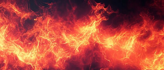 Dynamic Abstract Fire Background &ndash; Glowing Red and Orange Fluid Motion for a Dramatic Aesthetic