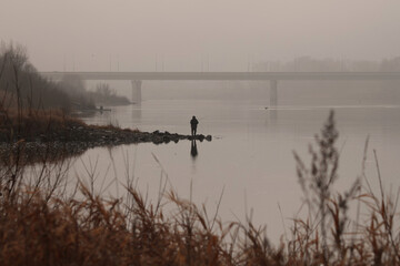 fishing in the morning