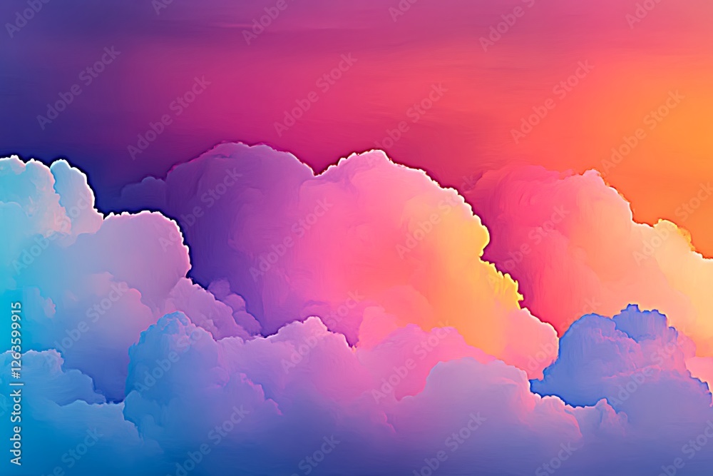 Wall mural Colorful Cloudscape Sunset Sky View