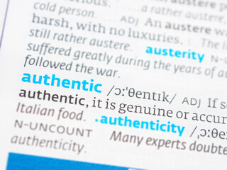 Dictionary definition of authentic. Explore the real meaning of genuine, sincere, and truthful expression.
