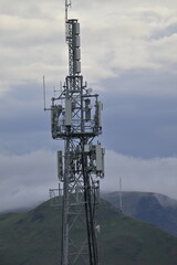 Communications Tower Lake District - with mountains behind