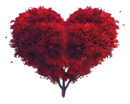 PNG Heart tree landscape romantic.
