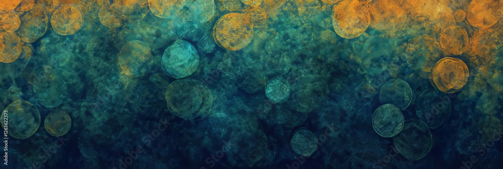 Poster irregular shapes and varied colors create a mesmerizing abstract bokeh texture