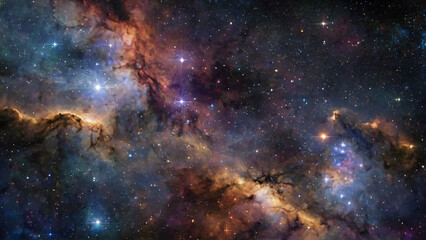 Obraz premium Space background with many stars