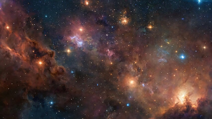 Fototapeta premium Space background with many stars