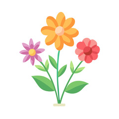 Colorful spring flowers arranged in a bouquet perfect for Easter celebrations and seasonal decorations with vibrant hues that brighten up any space