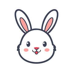Obraz premium Cute bunny rabbit with big ears and a playful expression perfect for Easter celebrations and springtime festivities