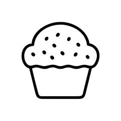 Muffin basket decorated for Easter celebration with colorful sprinkles and festive design