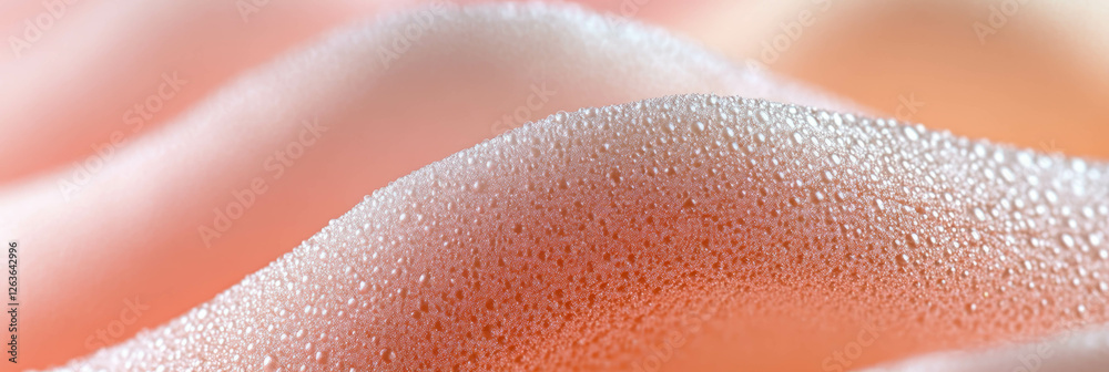 Poster subtle pastel colors and soft shimmer create an ethereal bokeh effect in textured background