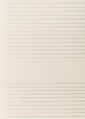 Notebook paper background. Paper lines