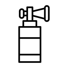 air horn iconVector illustration in black