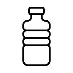 Fototapeta premium bottle iconVector illustration in black