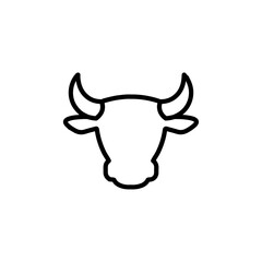 bull iconVector illustration in black