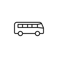 bus icon Vector illustration in black